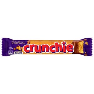 Cadbury Crunchie Chocolate Chunky Gold Bar of Delicious Honeycomb Smothered 50G - 615562