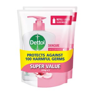 Dettol Antibacterial Hand Wash Refill Pouch 225ml X 2 Twin Packk Skincare