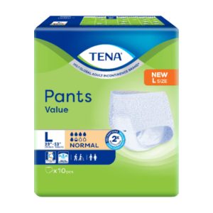 Tena Pants Value Adult Diapers Large L10 ( L Size -36 Inch-56 Inch/ 92CM-144CM )