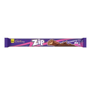 Cadbury Zip Strawberry Chocolate Flavoured Big Singles 31.7G